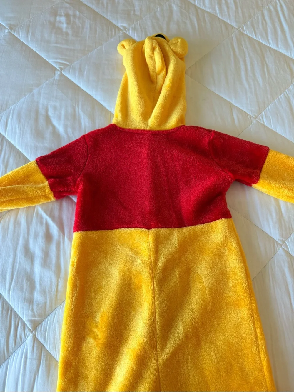 Winnie the Pooh Yellow and Red Fleece Kids One-Piece